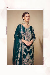 PAHAL Collection Deep Teal Green Salwar Kameez
- Anu Fashion