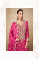 PAHAL Collection Rani Pink Salwar Kameez - Anu Fashion