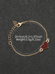 Women's Heart-Shaped Bracelet