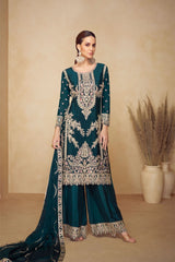 PAHAL Collection Deep Teal Green Salwar Kameez
- Anu Fashion