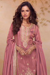 NIRALI Collection Dusty Rose Salwar Kameez - Anu Fashion