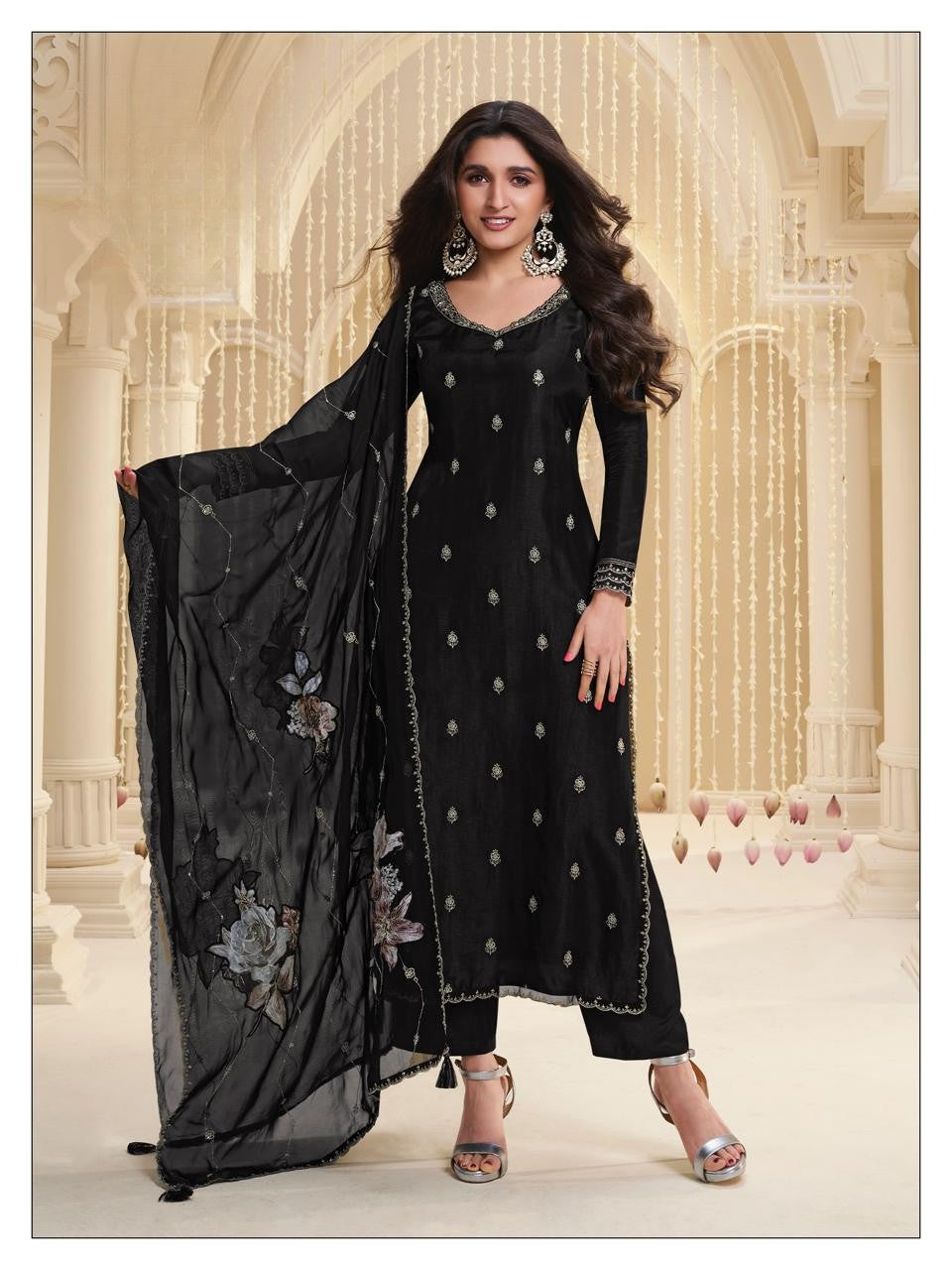 Black Salwar Kameez  - Anu Fashion