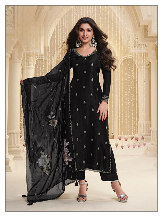 Black Salwar Kameez  - Anu Fashion