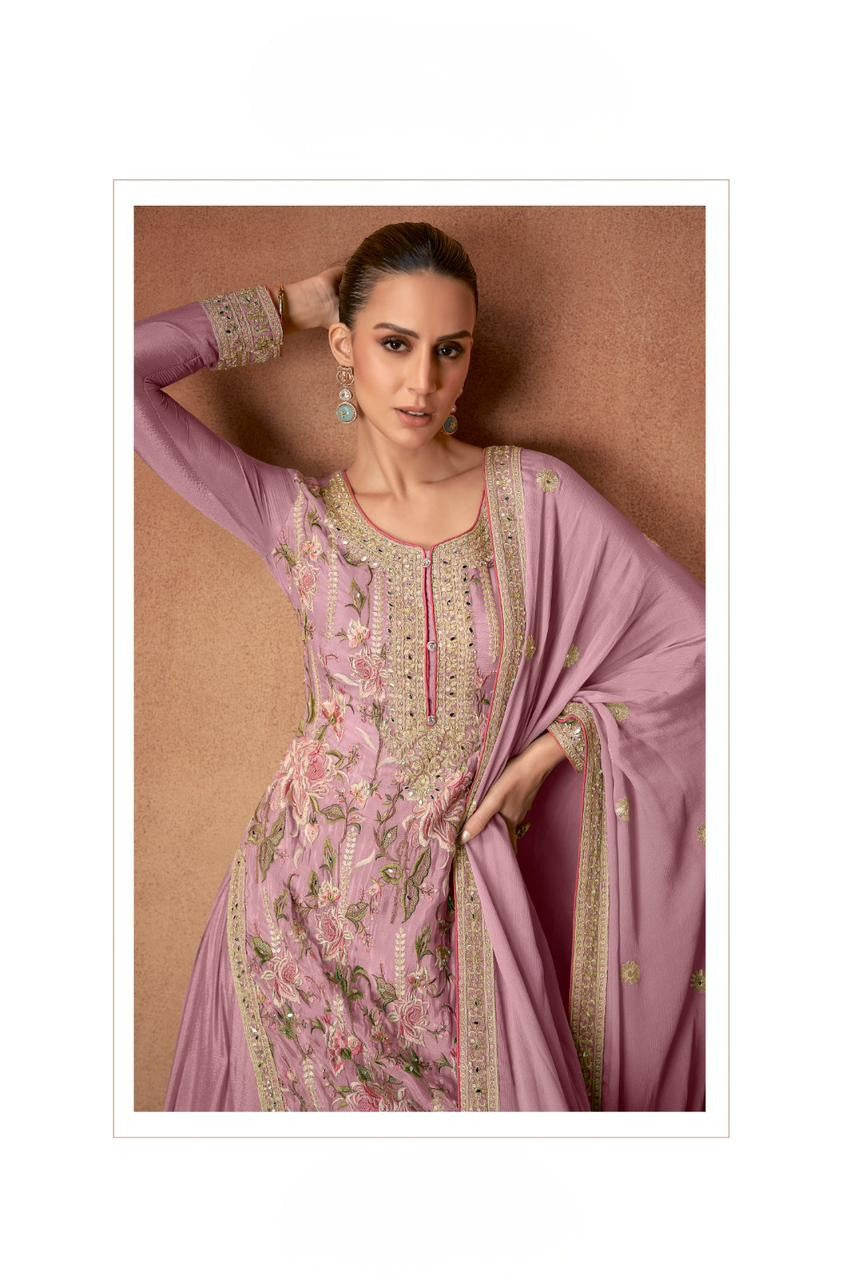 VANYA Collection Pastel Dusty Pink Salwar Kameez - Anu Fashion