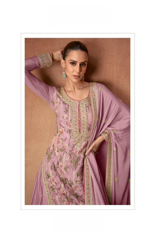 VANYA Collection Pastel Dusty Pink Salwar Kameez - Anu Fashion