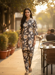 GREY FLORAL CO-ORD SET 7763740