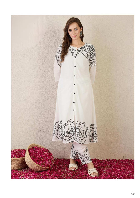 WHITE KURTA SET 1123046