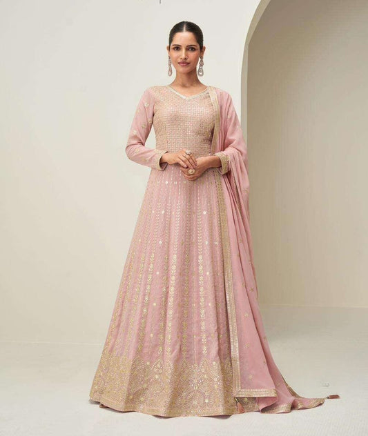MAHI Collections Baby Pink Grown - Anu Fashion
