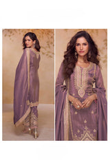 NIRALI Collection Lavender Grey Salwar Kameez   - Anu Fashion