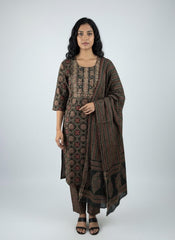Dark Green Kurta Set