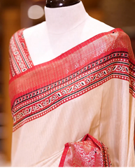 BEIGE DOLLA SILK SAREE 34NW-001