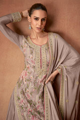 VANYA Collection Pastel Mocha Salwar Kameez - Anu Fashion