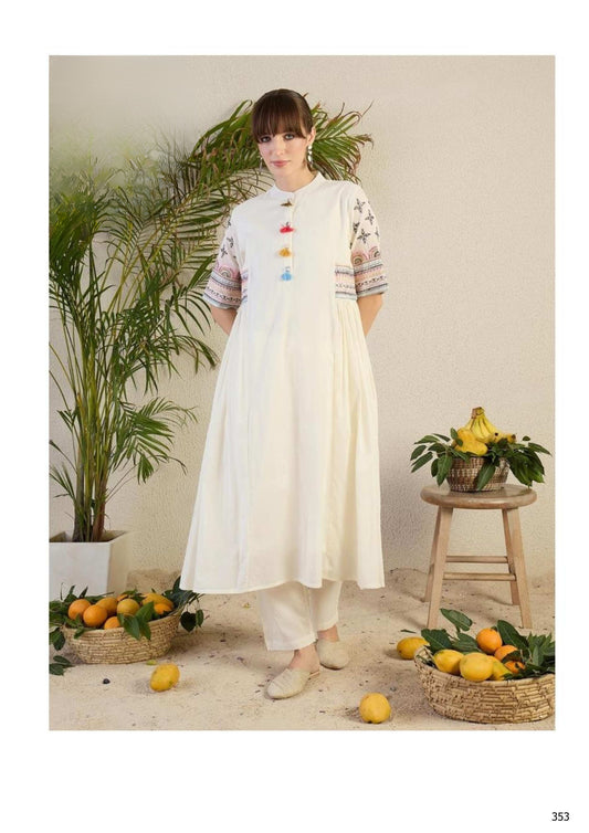 OFF WHITE KURTA SET 1124156