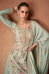 VANYA Collection Pastel Sage Green Salwar Kameez - Anu Fashion