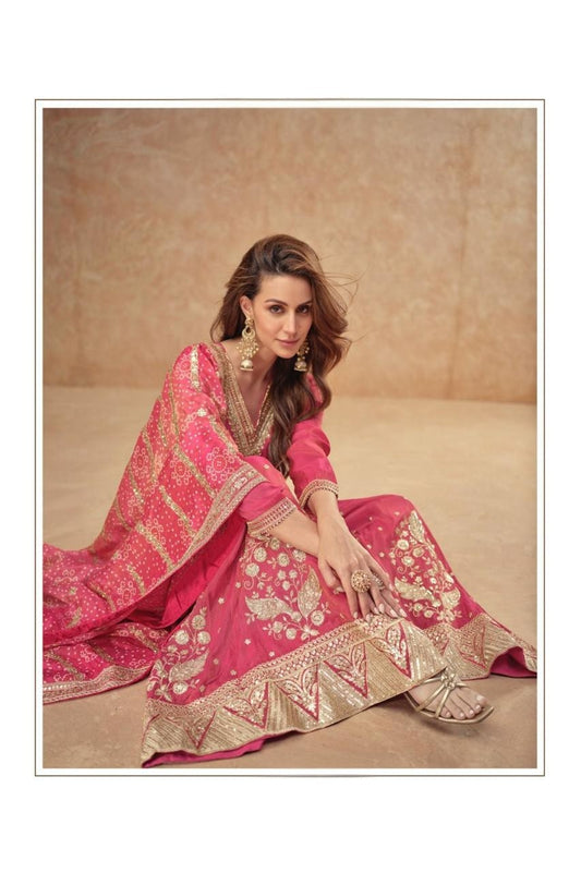 TISHA Collection Deep Rose Pink Salwar Kameez - Anu Fashion