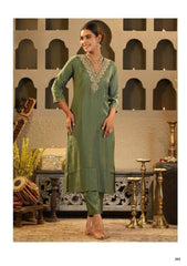 Olive Green Kurta Set